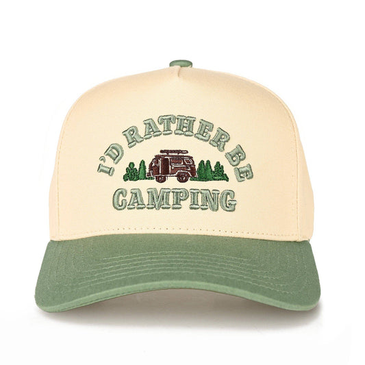 I'd Rather Be Camping Trucker Hat