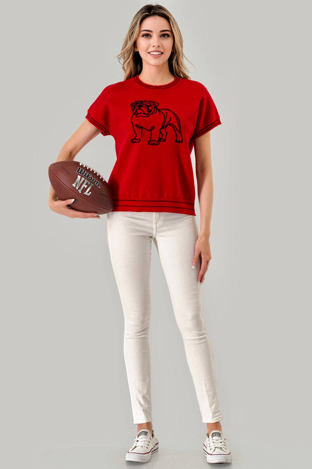 Abstract Bulldog Gameday Sweater