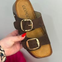 DOUBLE STRAP PLATFORM SANDAL