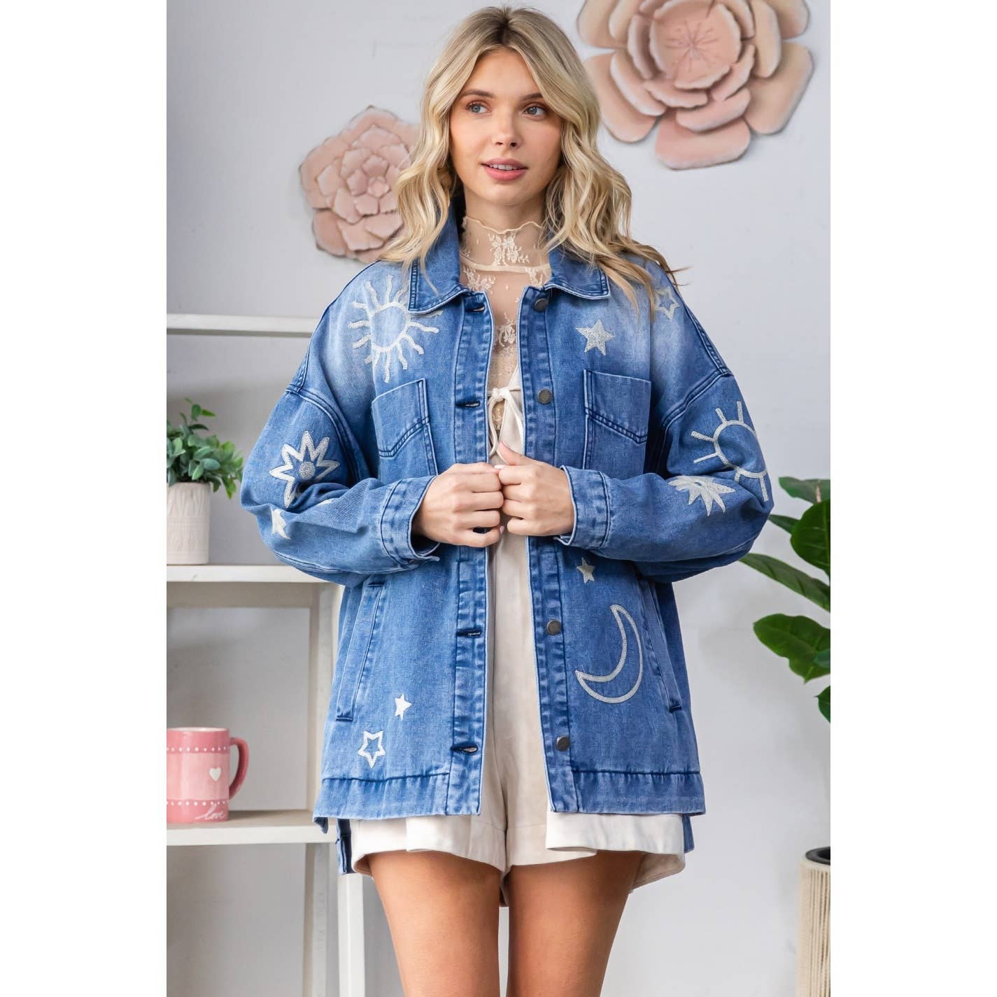 Embroidered Denim Jacket