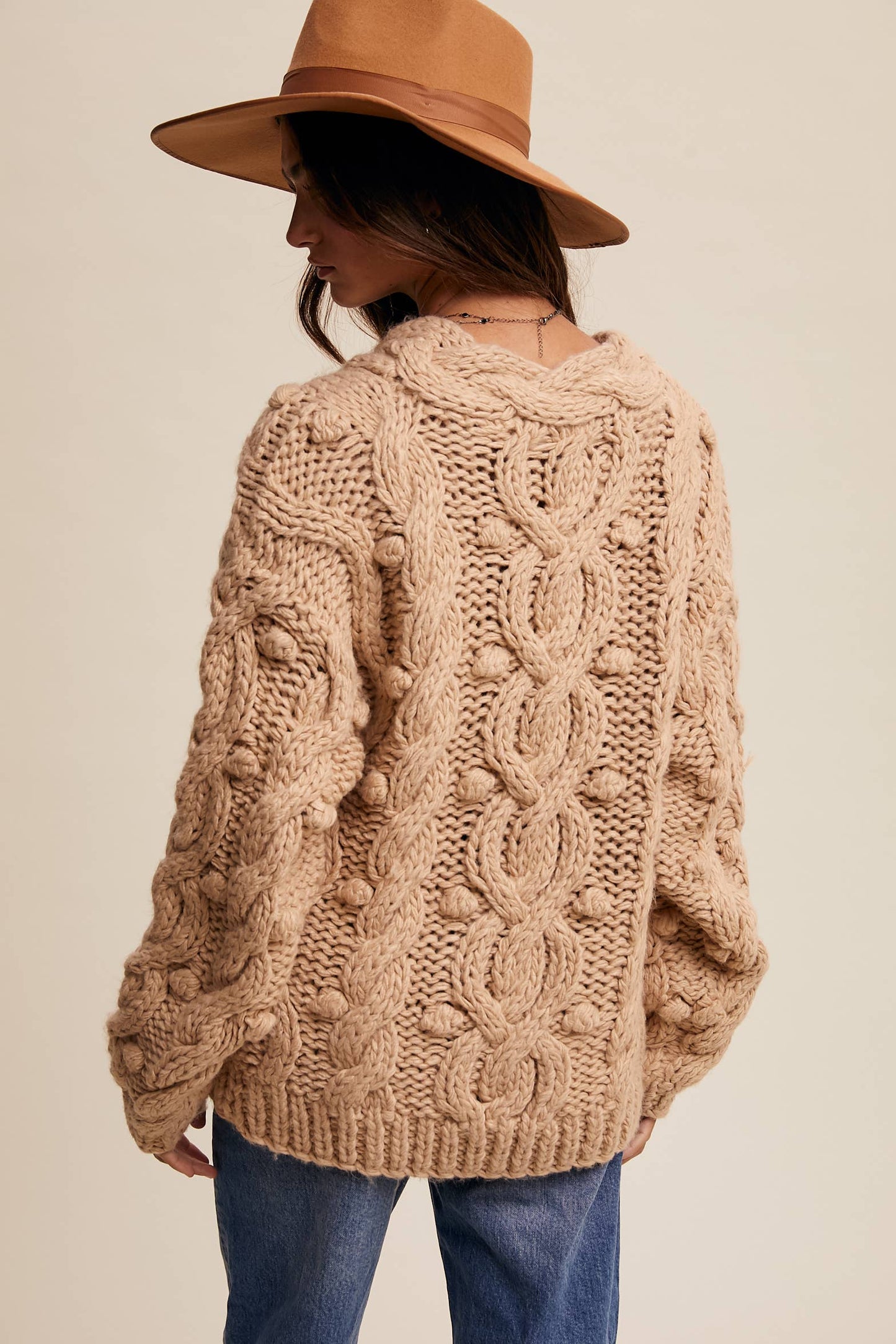 Chunky Cable Knit Sweater