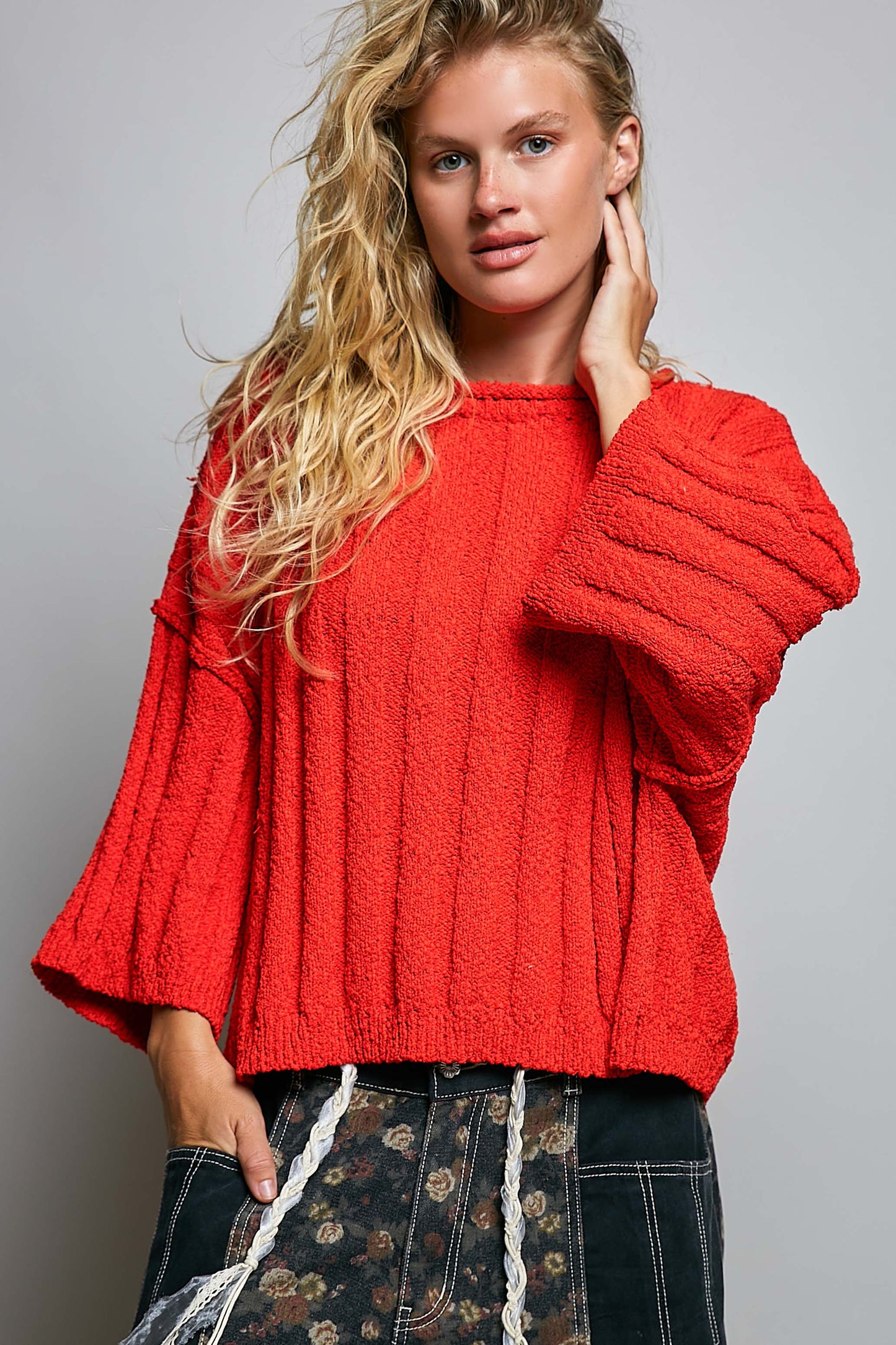 Oversized Soft Textured Sweater