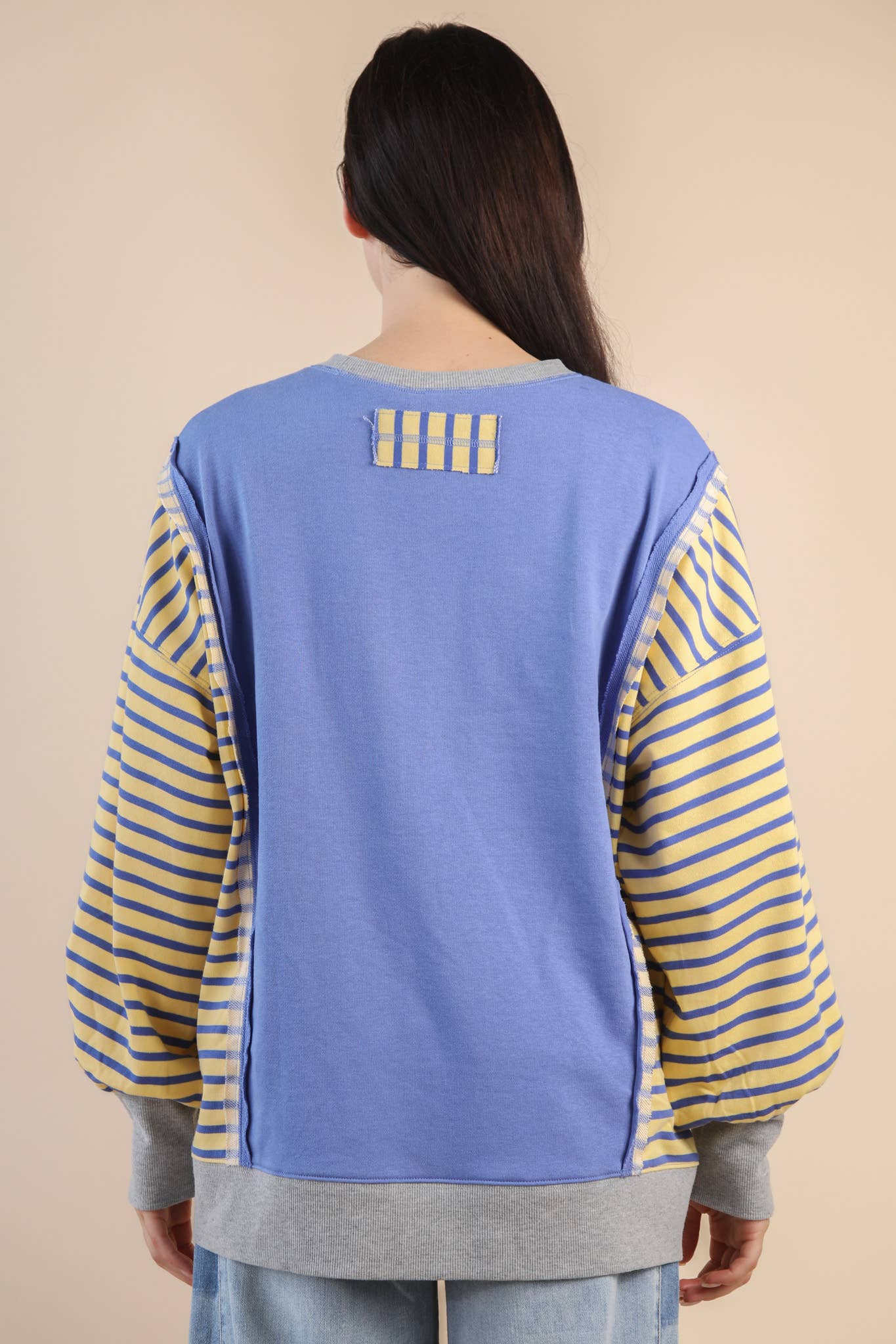 Oversized Striped Casual Knit Top