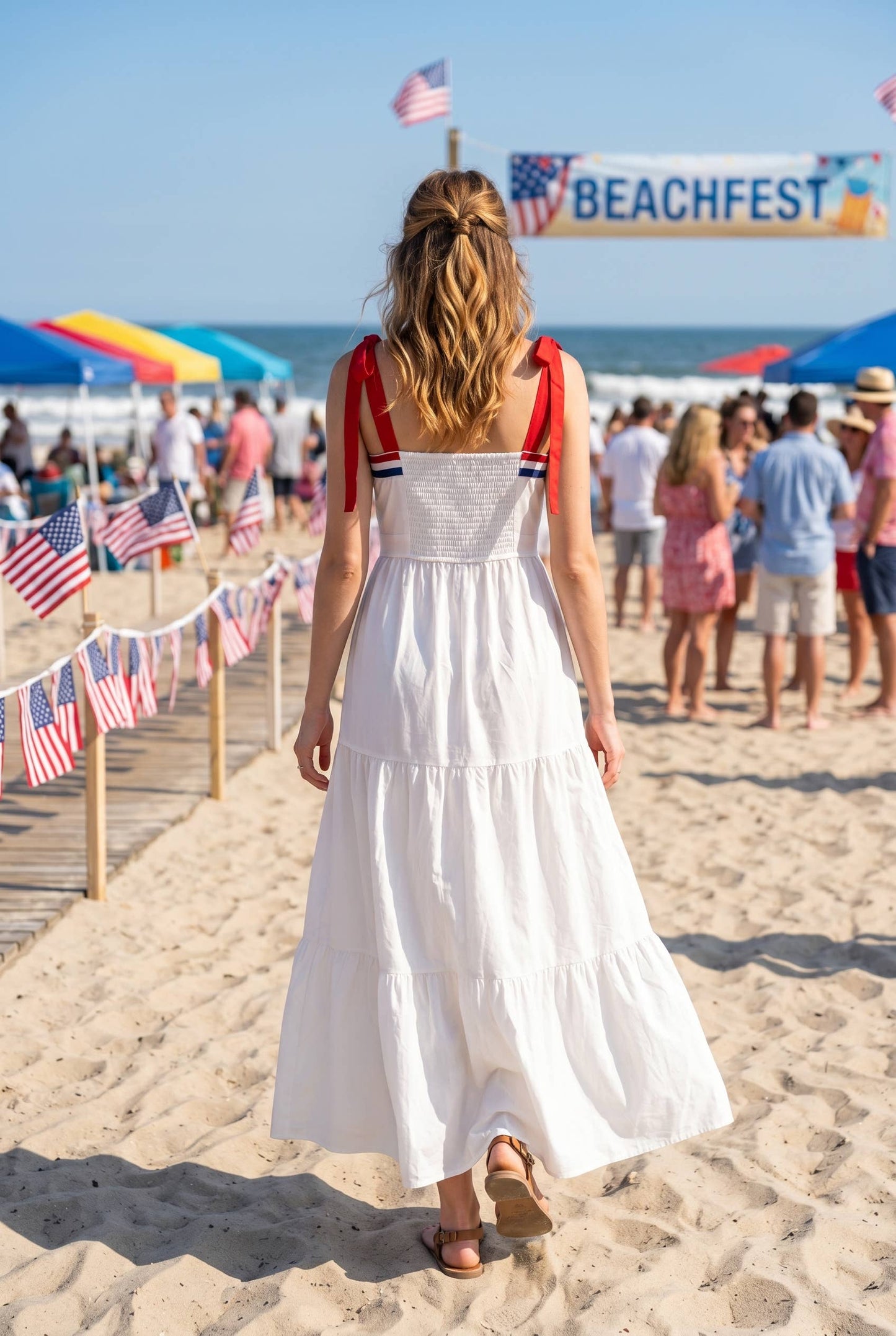 4th of july-inspired maxi dress
