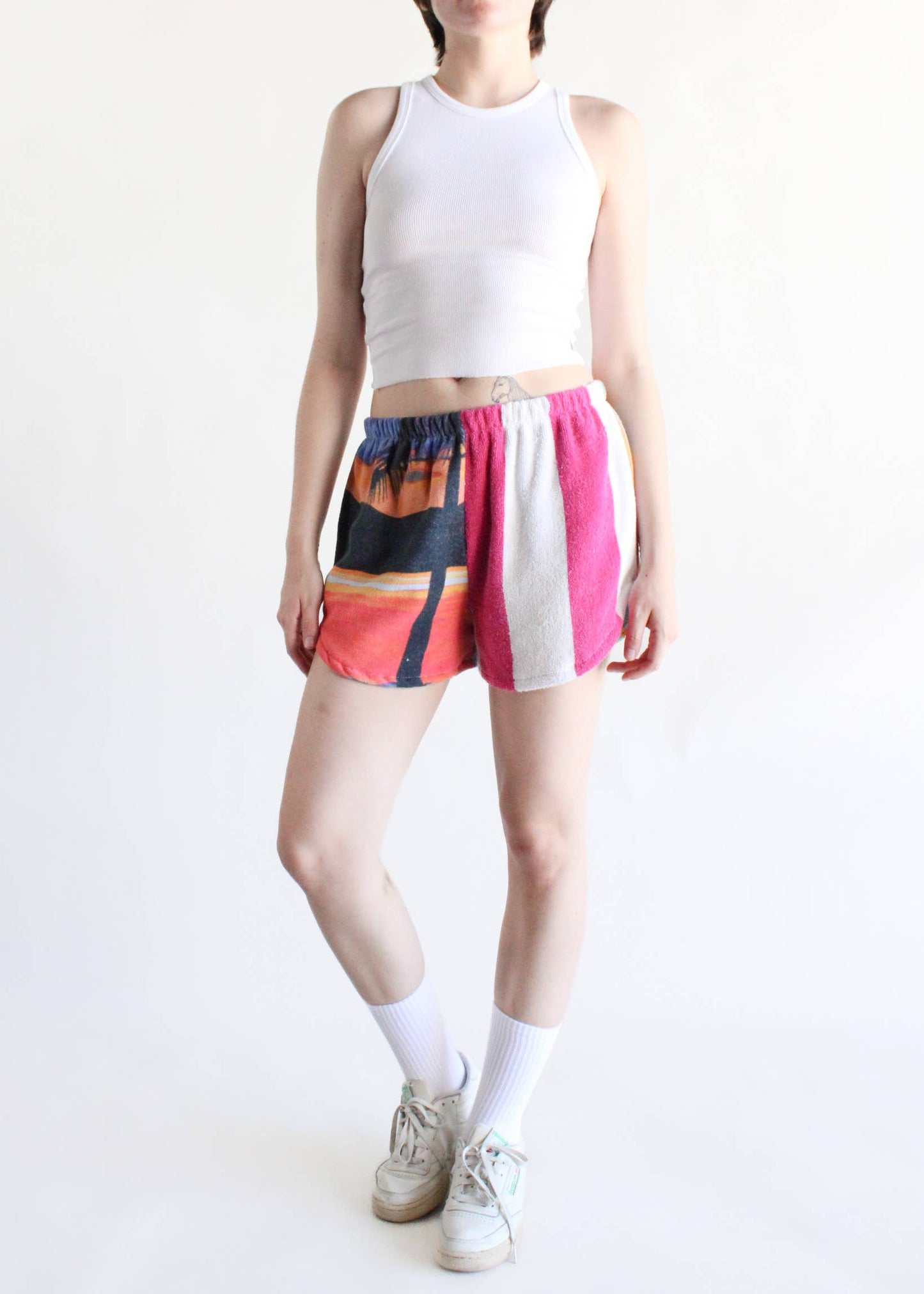 Dyed Towel Shorts