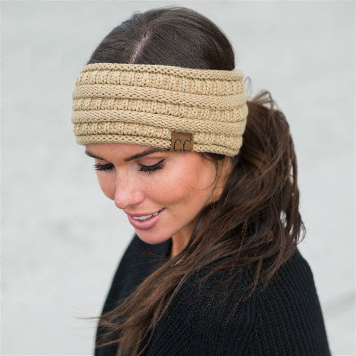 C.C Lined Pony Fashion Headband