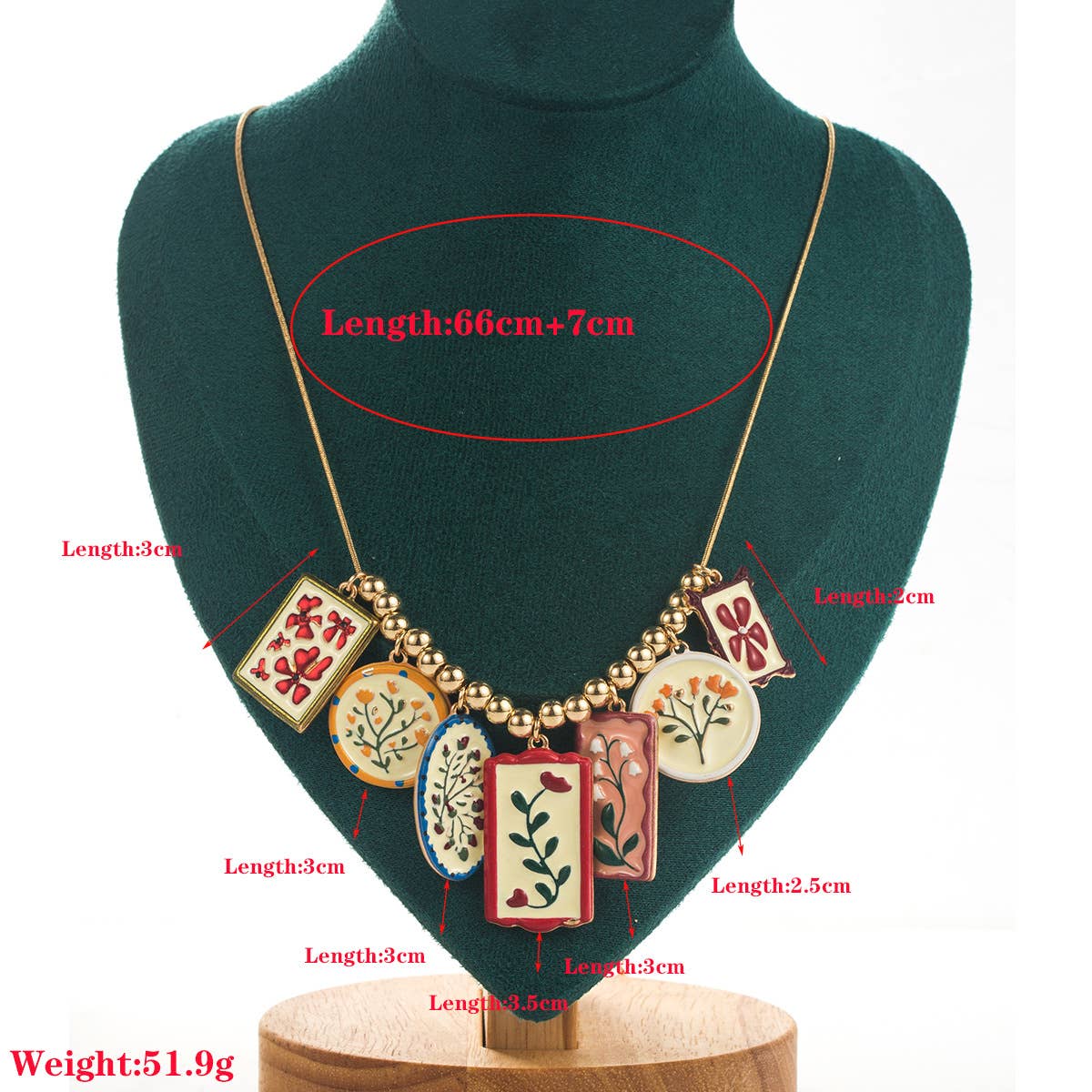 Flower Pendant Earrings