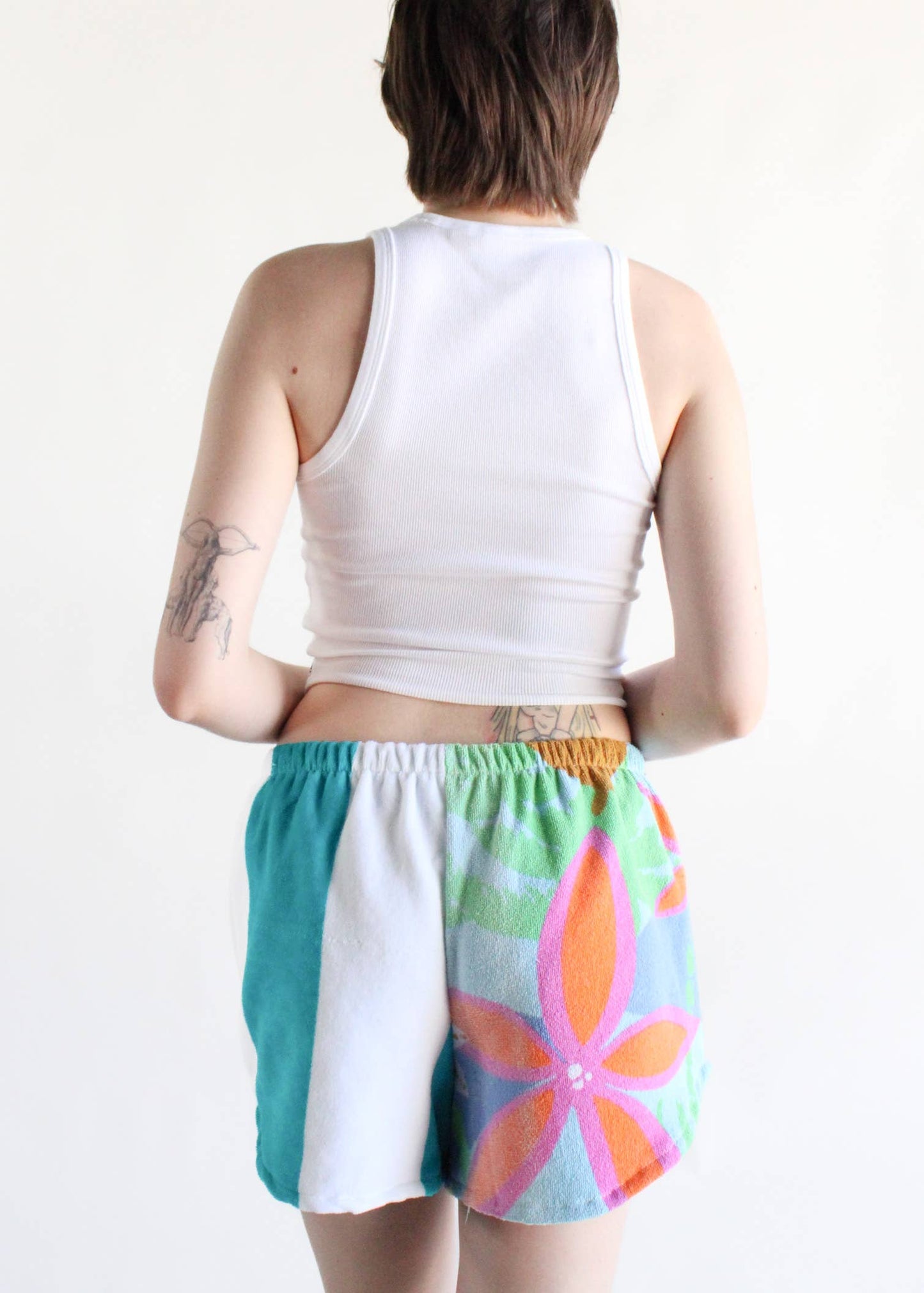 Dyed Towel Shorts