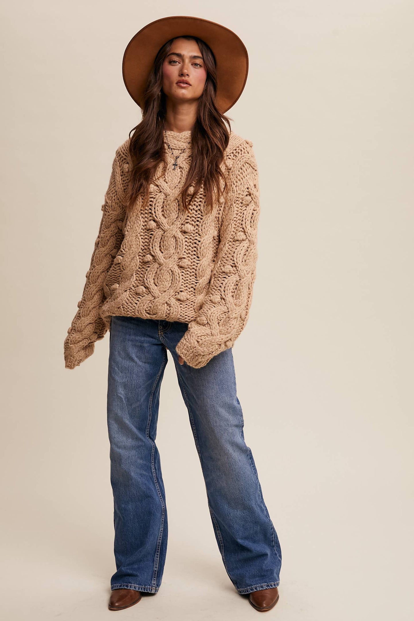 Chunky Cable Knit Sweater