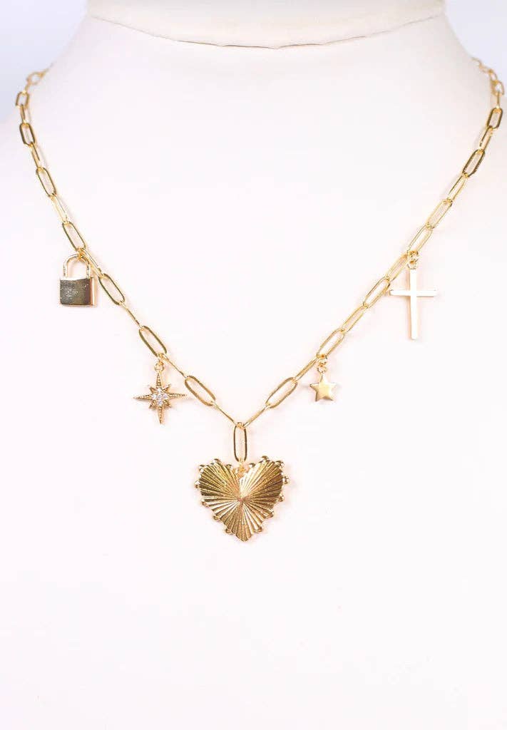 Haney Charm Necklace GOLD