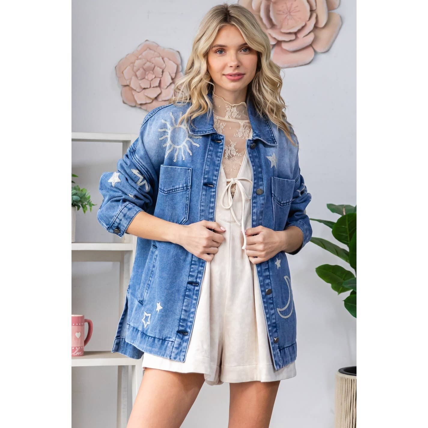 Embroidered Denim Jacket