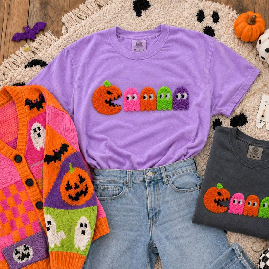 Halloween Fluffy Ghost Fluffy Tee