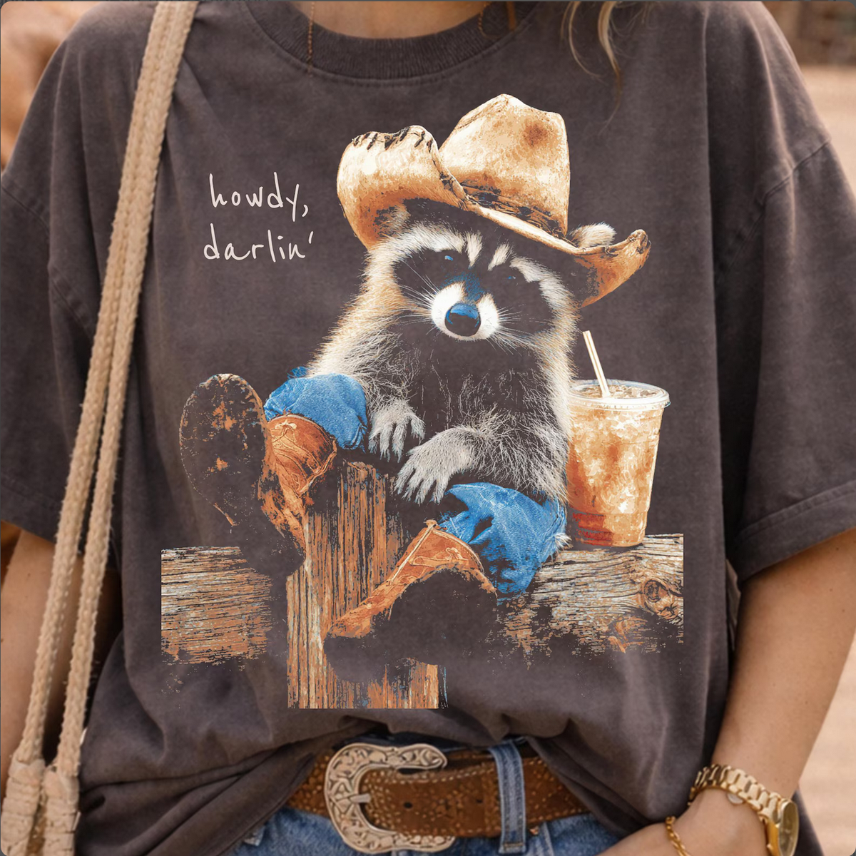 Howdy, Darlin' Raccoon Graphic Tee