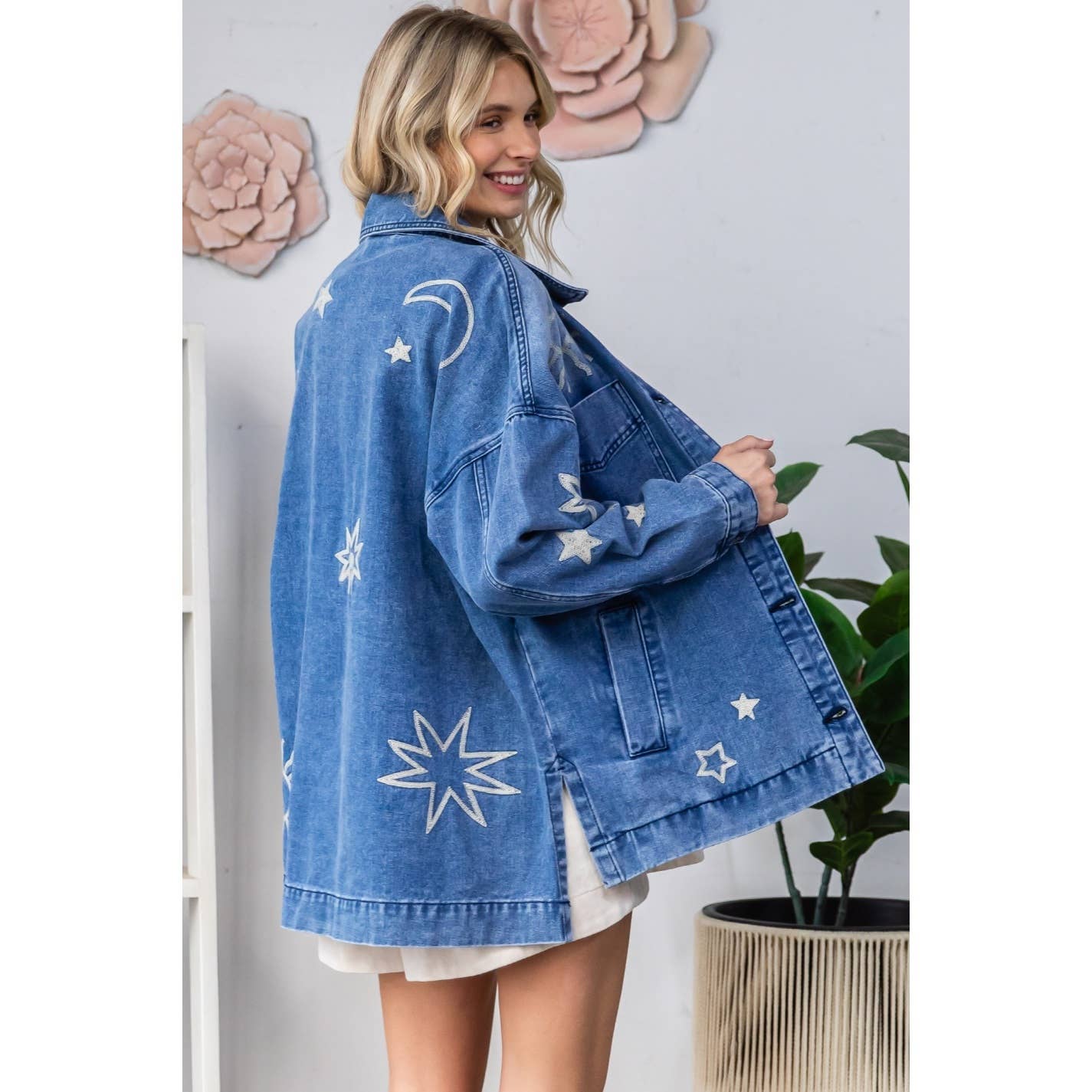 Embroidered Denim Jacket