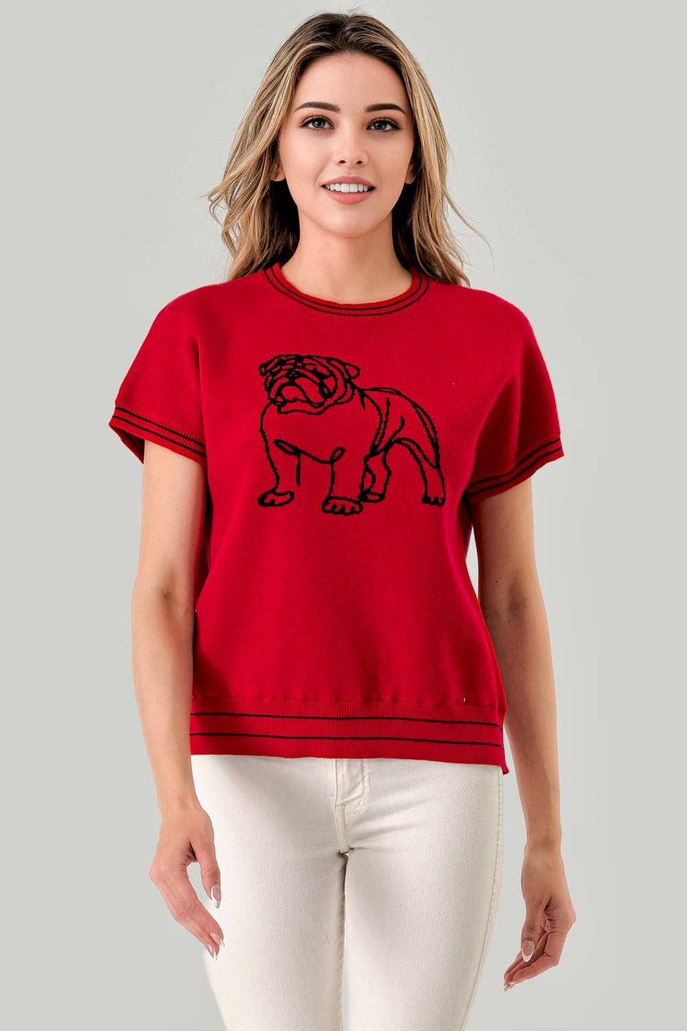 Abstract Bulldog Gameday Sweater