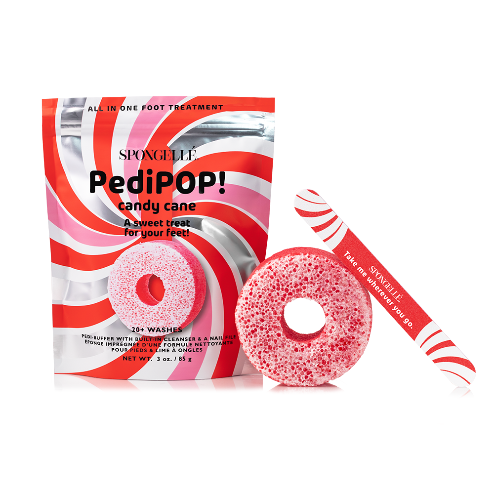 Candy Cane Holiday PediPOP Pedi Buffer & Nail File Christmas 2025