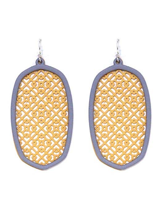 Pattern Dangle Earrings