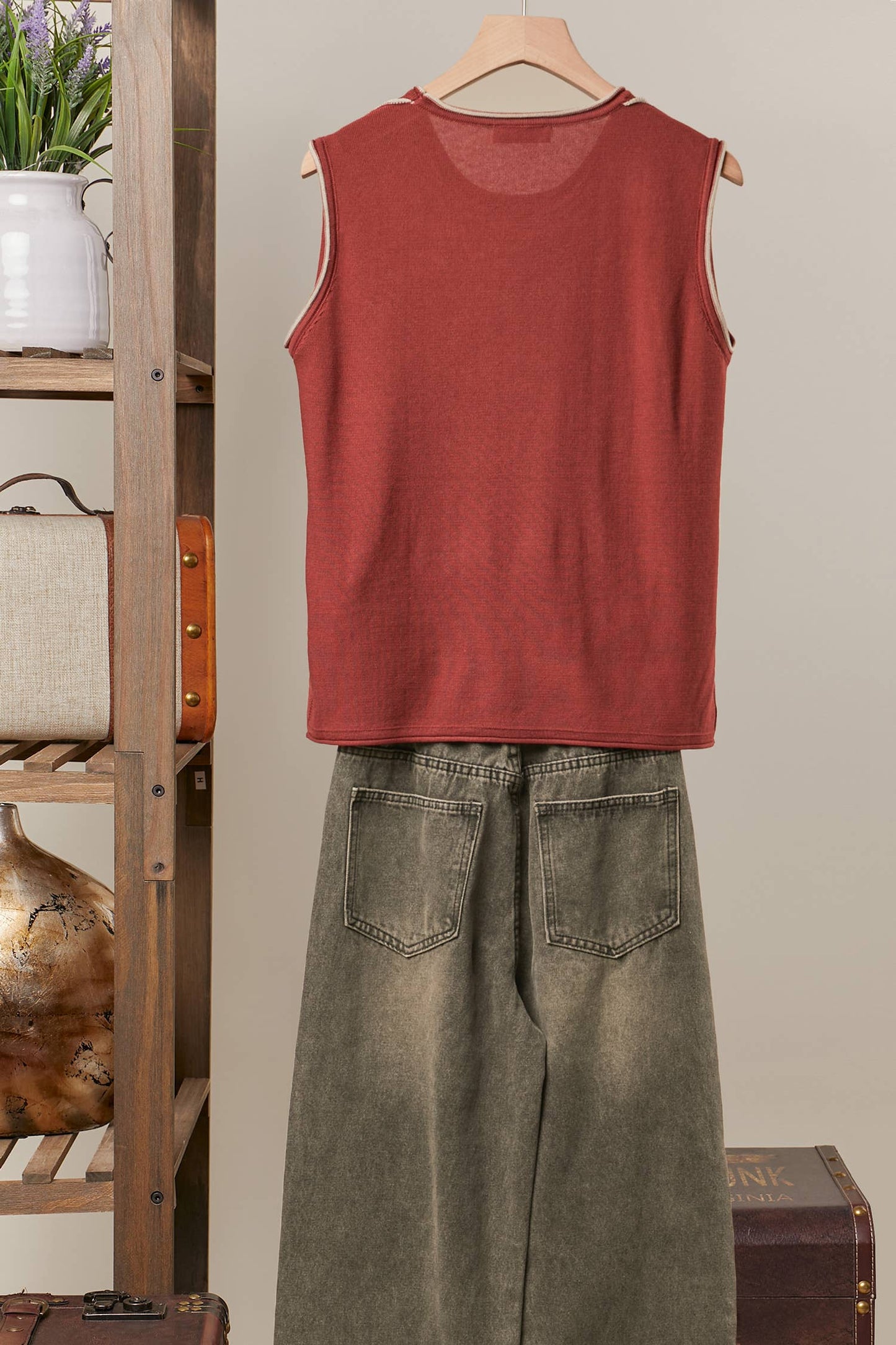 Sleeveless Knit Top