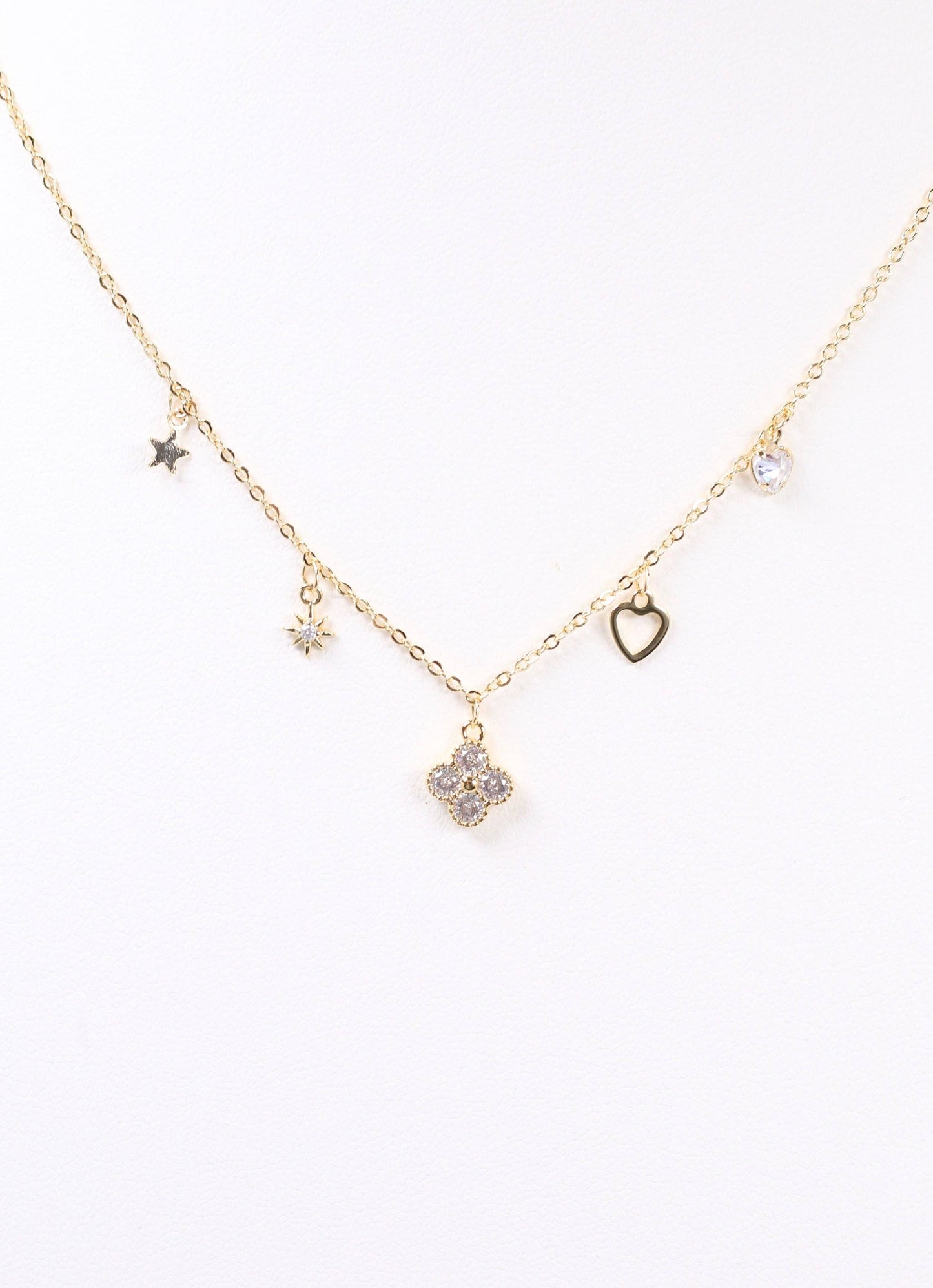 Croft Charm Necklace Gold