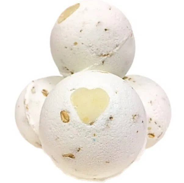 Oatmeal olive bath bombs