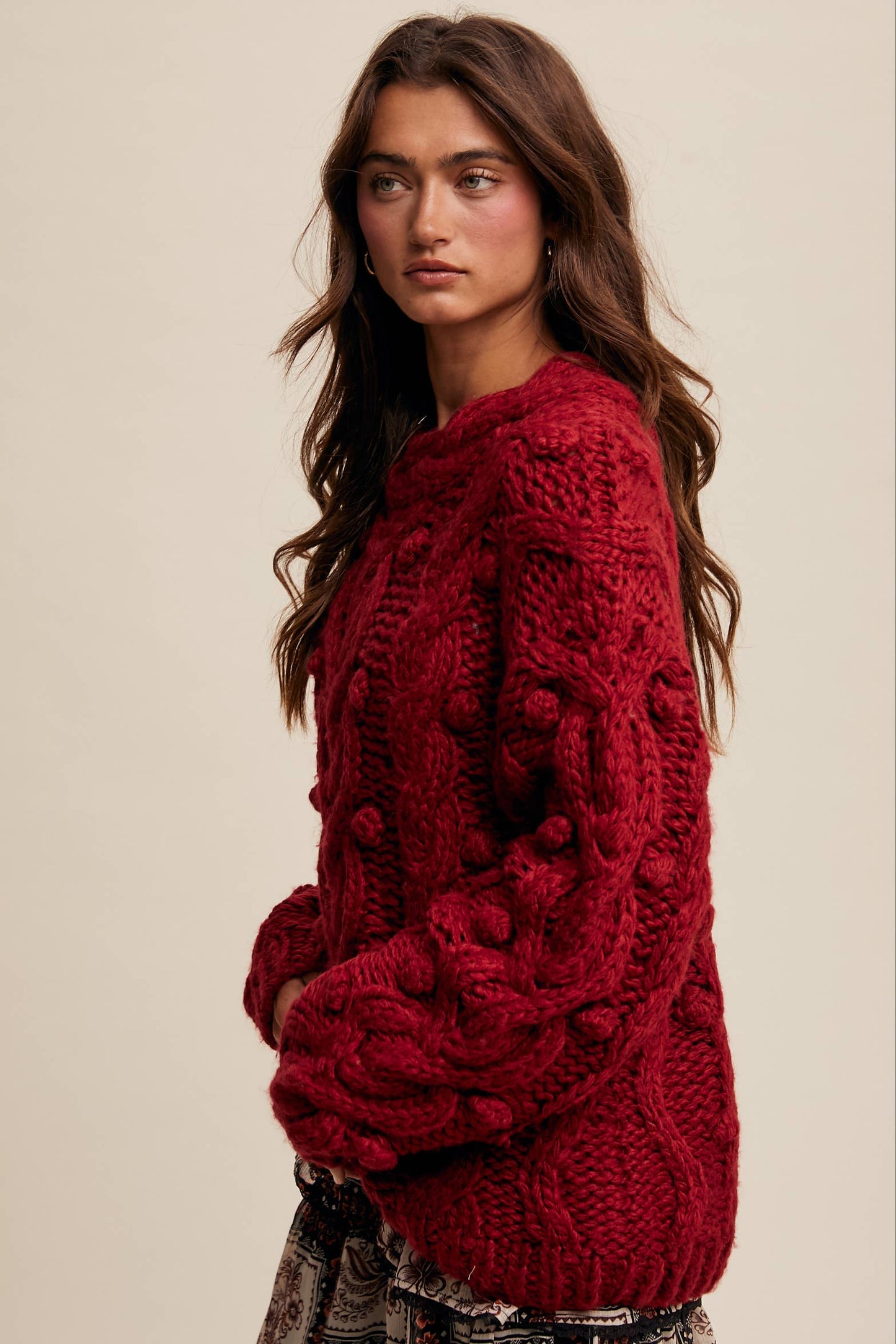 Chunky Cable Knit Sweater