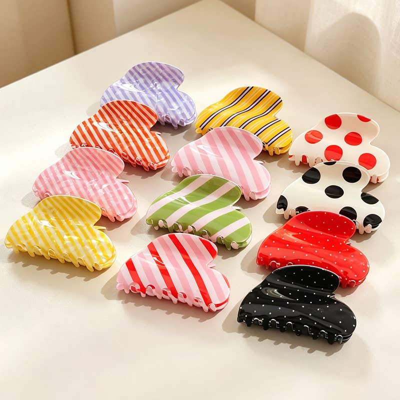 Heart Shape Hair Claw Clip