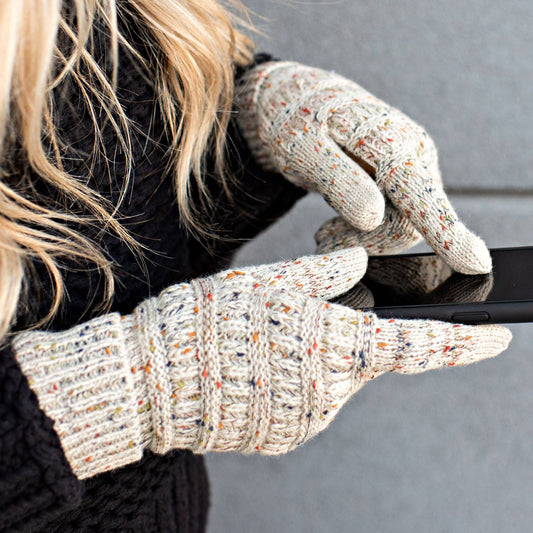 CC Cozy Confetti Tech Screen Gloves ( G-33 )