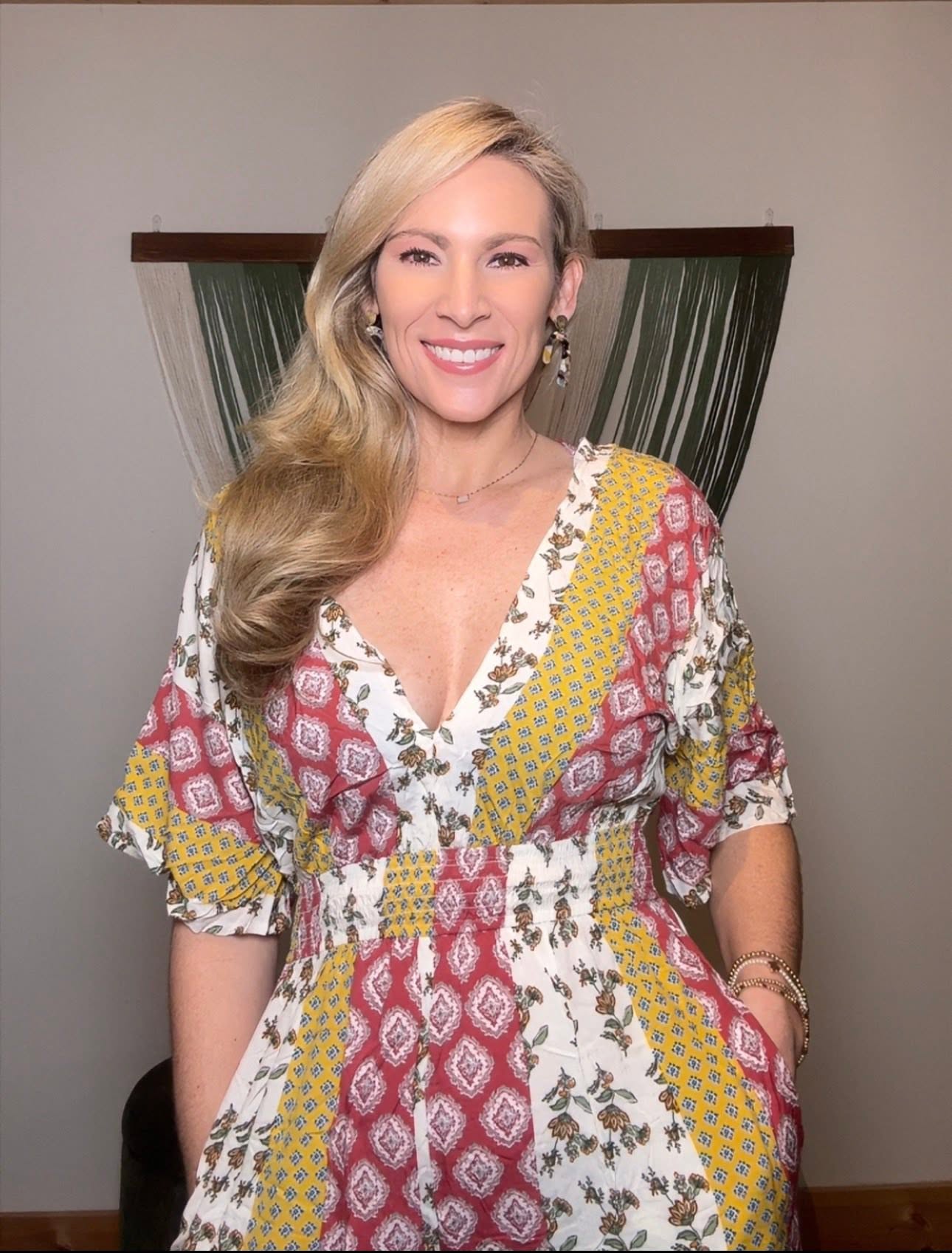 Bohemian Print Vintage Waist-Tie Jumpsuit